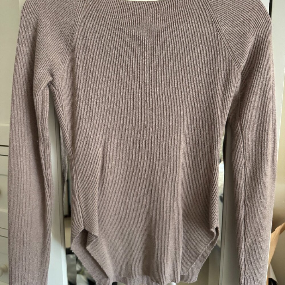 Square Neck Ribbed Knit Sweater - Picture 5 of 5
